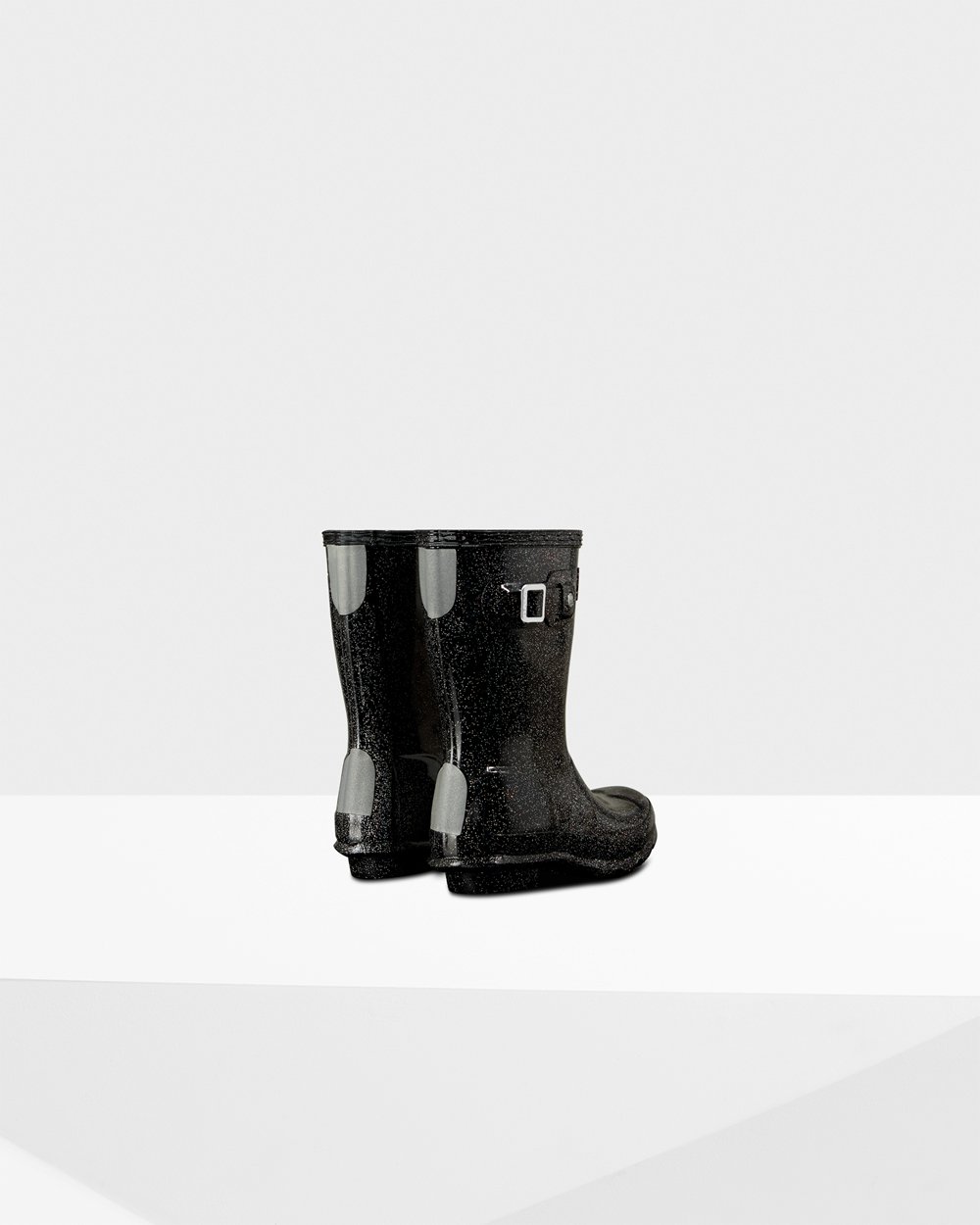 Kids Rain Boots - Hunter Original Little Starcloud (04VQLJROI) - Black Multicolor